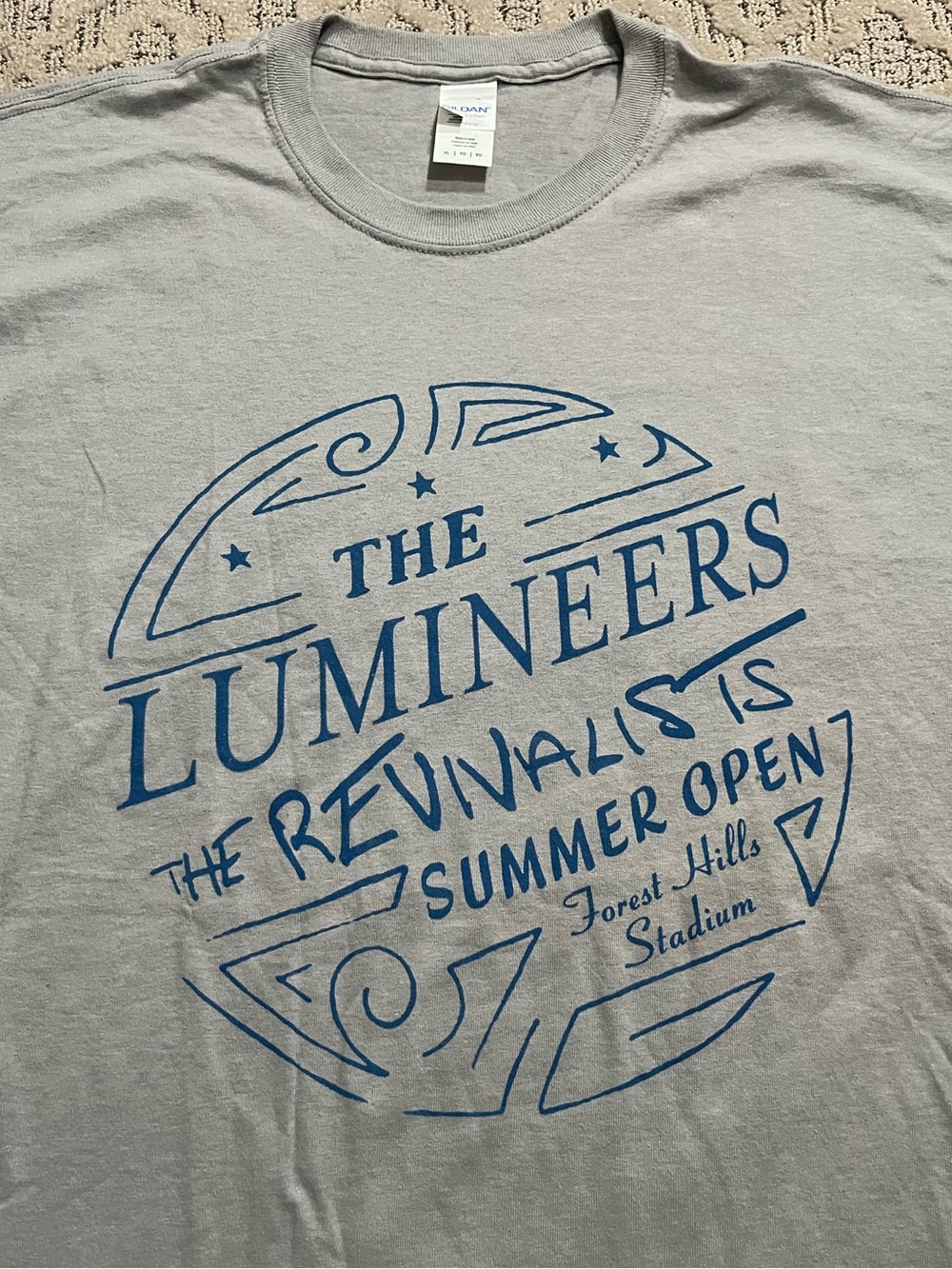 🎸 '19 The Lumineers & The Revivalists Queens NY Summer Forest Hills Unworn Tee - Picture 8 of 13